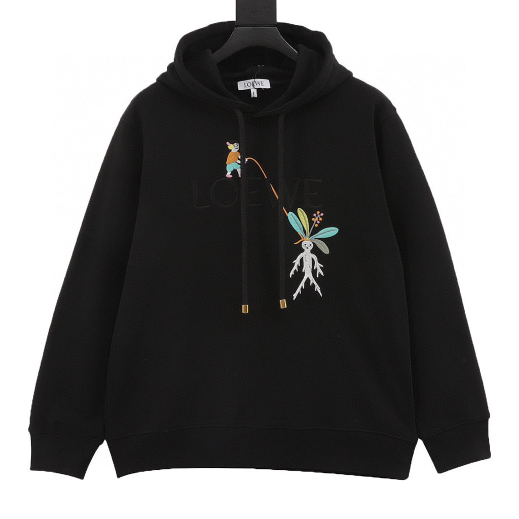 Loewe × Suna Fujita Fishing Embroidered Hoodie