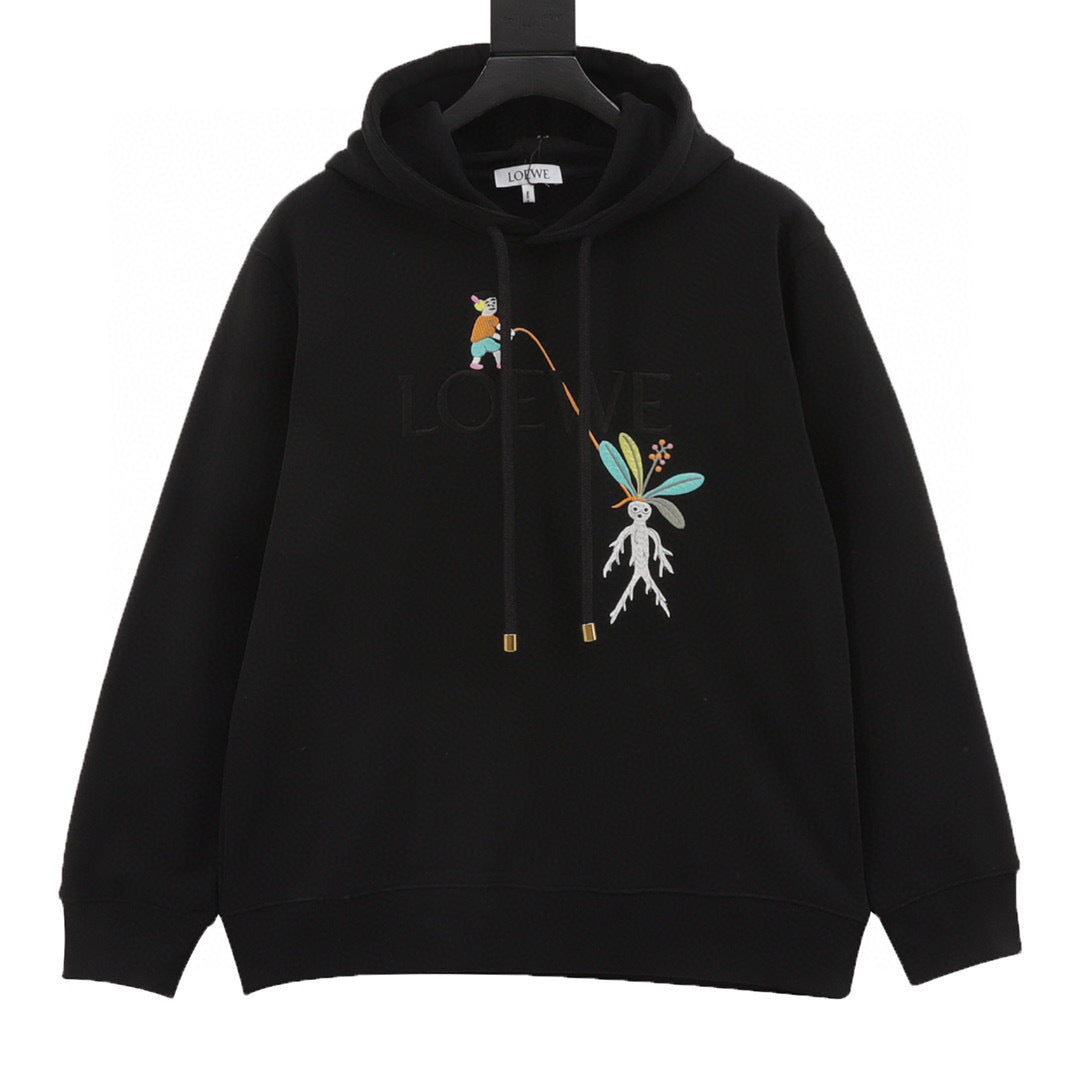 Loewe × Suna Fujita Fishing Embroidered Hoodie