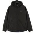 Prada Re-Nylon Triangle Logo Reversible Hooded Jacket
