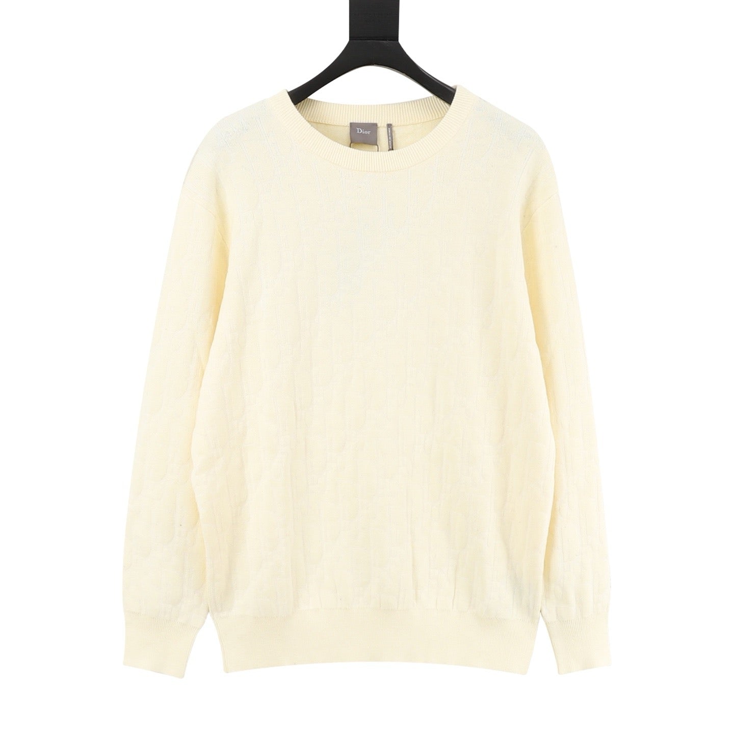 Dior CD Jacquard Crew Neck Knit Sweater