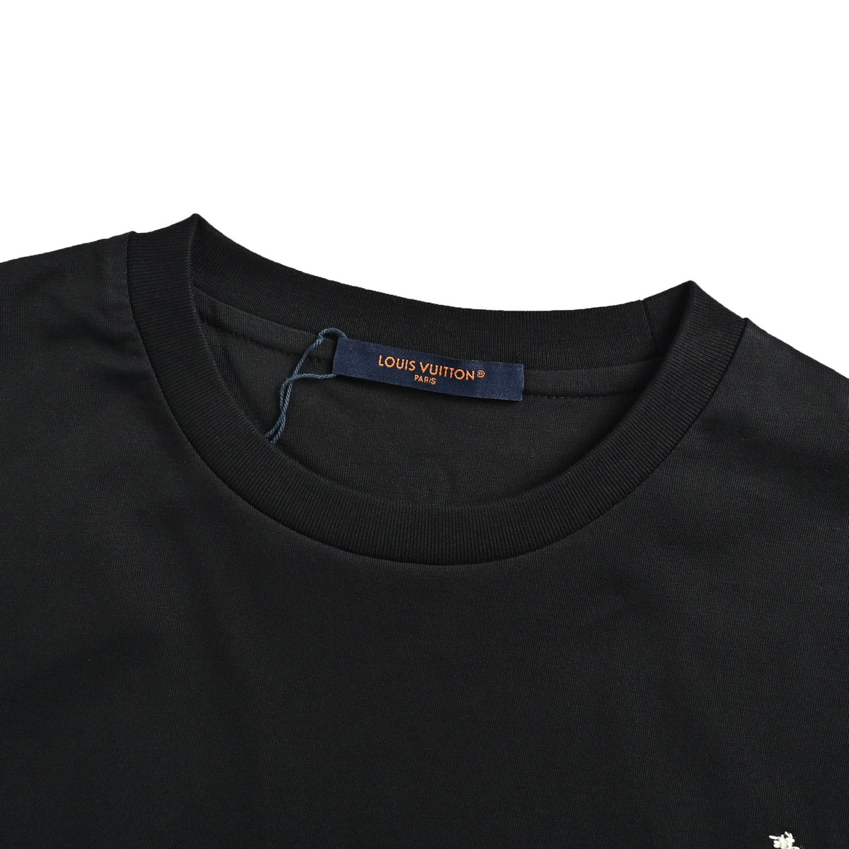Louis Vuitton Distressed-Effect LV Floral Short-Sleeve T-Shirt in Black