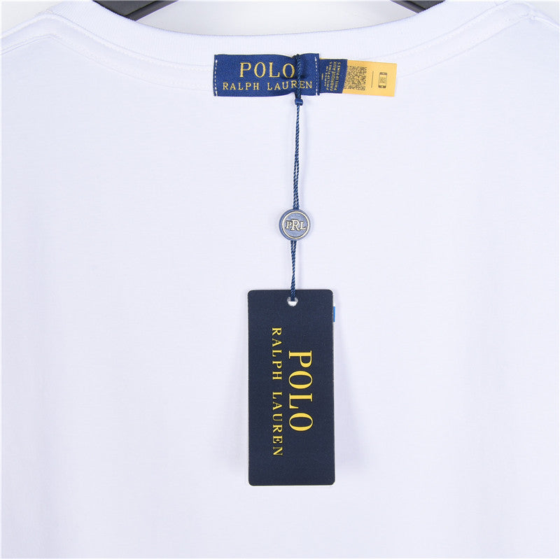 Polo Ralph Lauren White T-Shirt with Navy Pony Logo