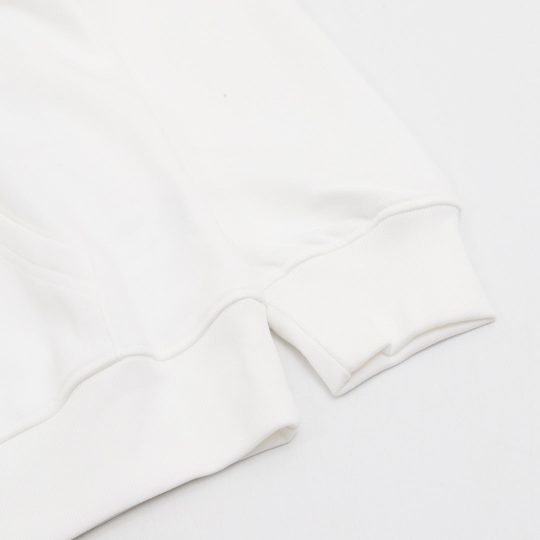 Louis Vuitton Women's Men's White Monogram-Lined Drawstring Hoodie