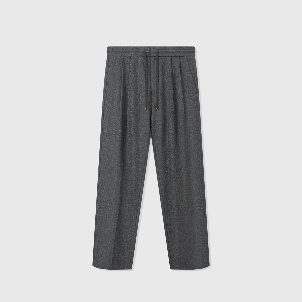 Hermès Men's Drawstring Trousers in Grey