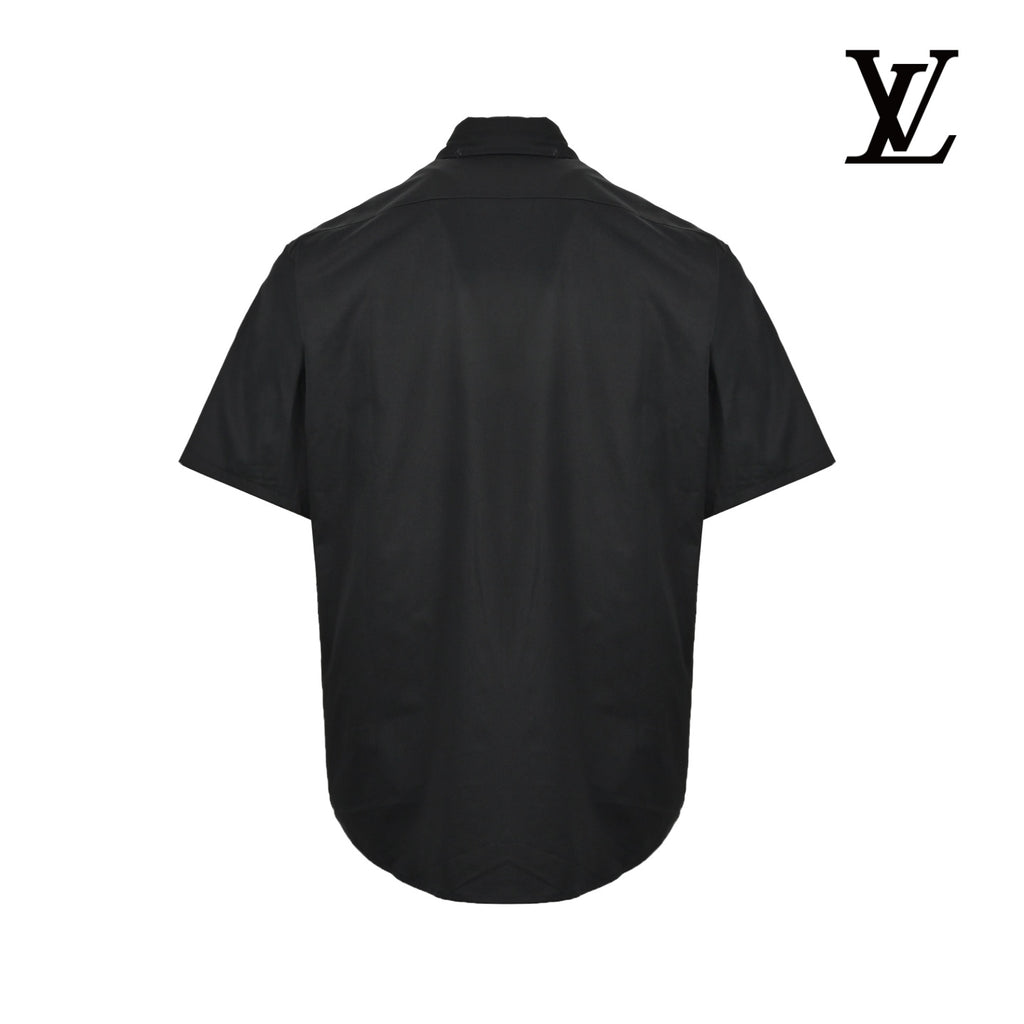 Moncler Men's Black Pocket Short-Sleeve Shirt