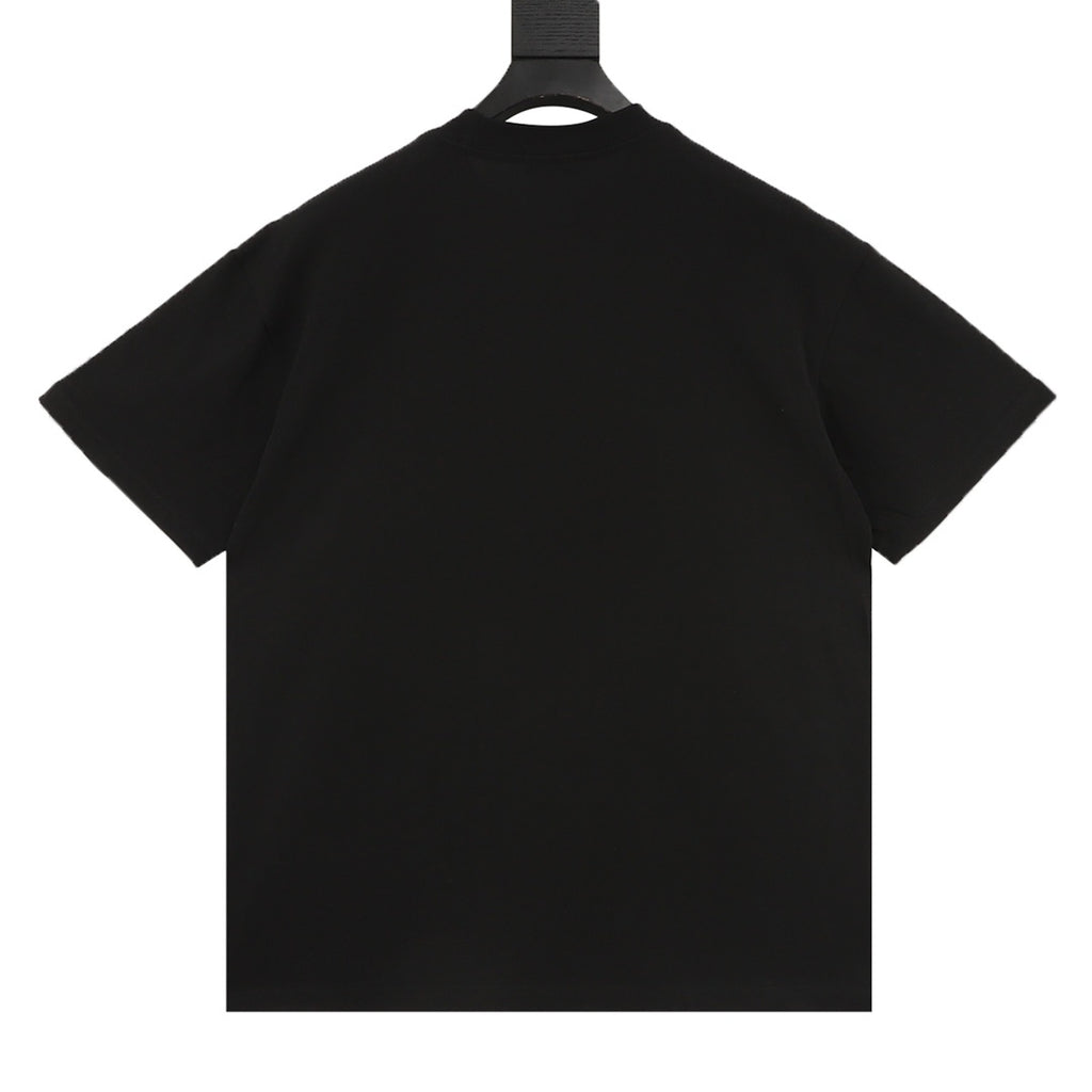Fendi FF Monster Eyes Splash Print Short-Sleeve T-Shirt in Black