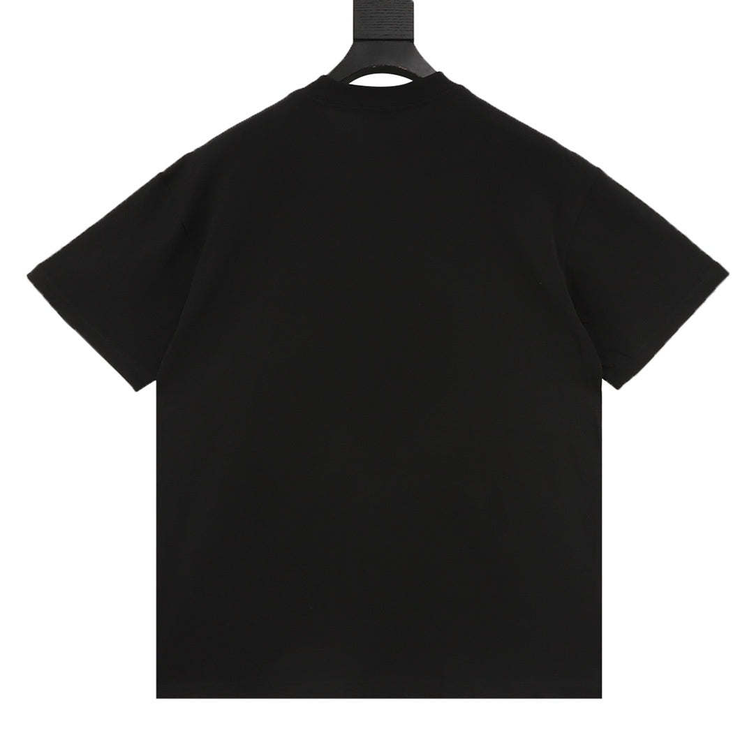 Fendi FF Monster Eyes Splash Print Short-Sleeve T-Shirt in Black
