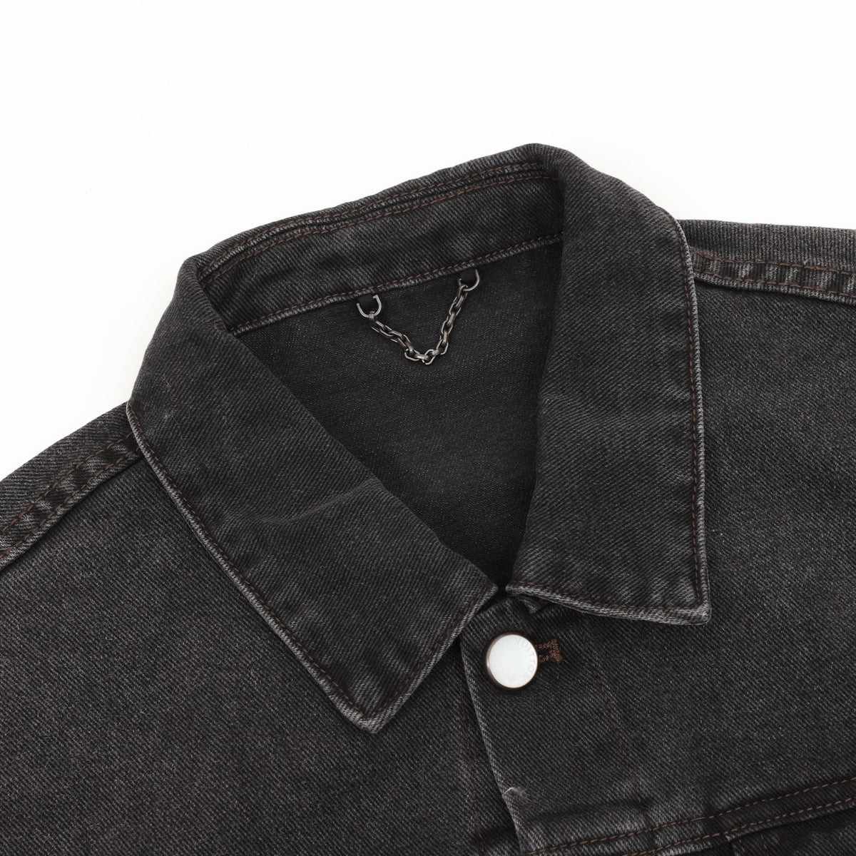 Louis Vuitton Women's Men's Black Washed Denim Jacket