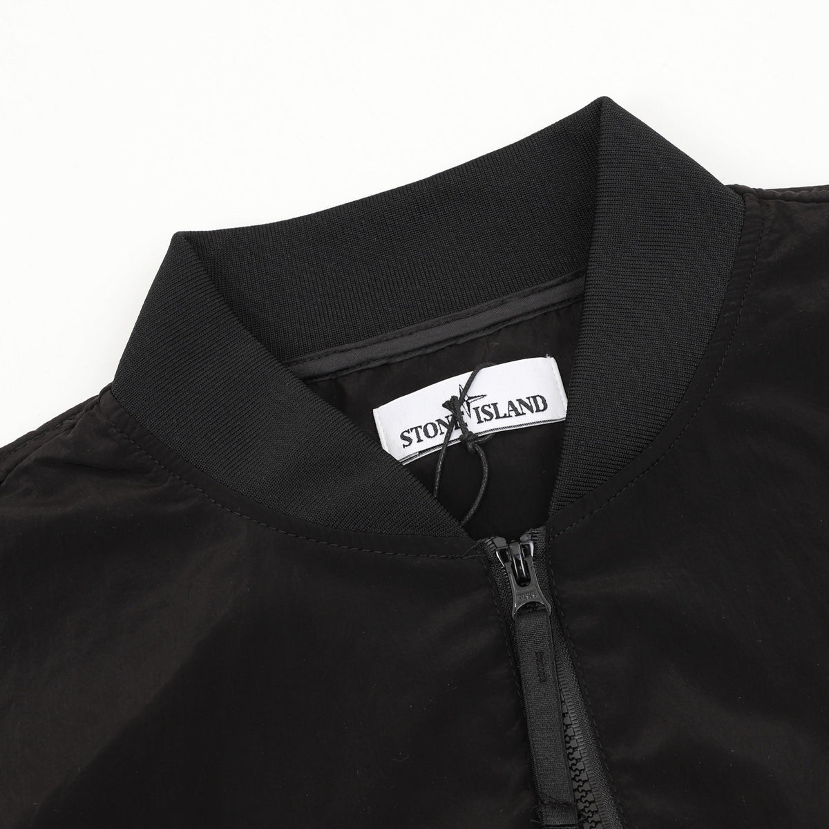Stone Island Women's & Men's Black Sleeve Pocket Bomber Jacket