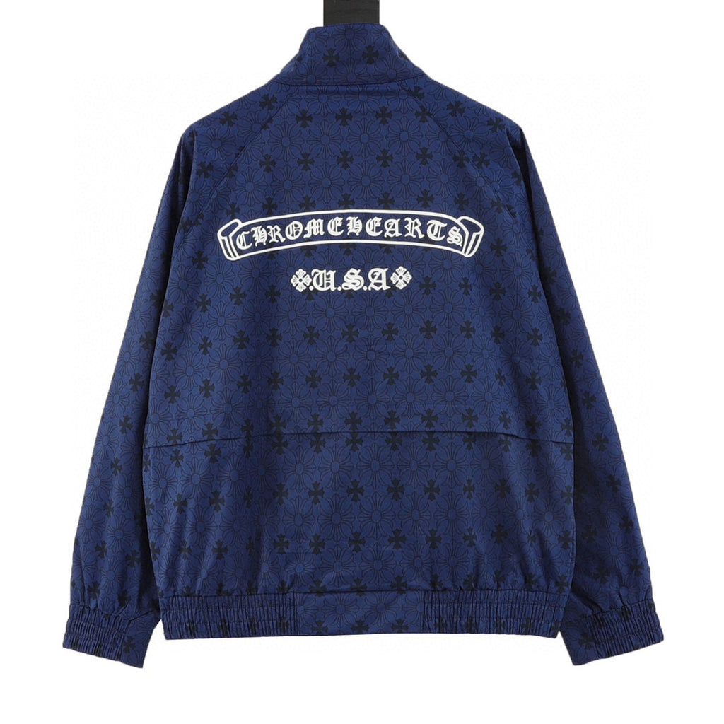 CH All-Over Tonal Pattern Trench Coat