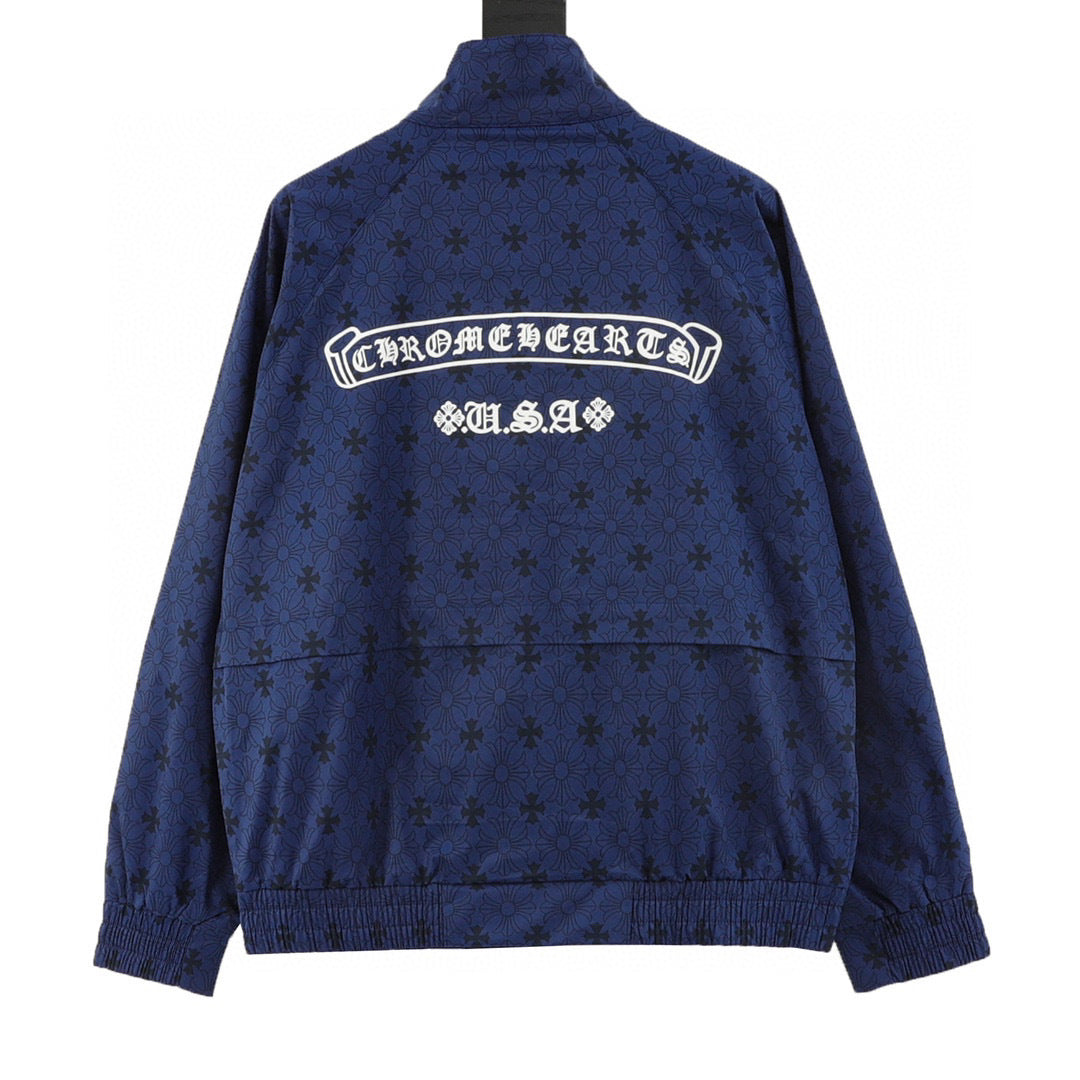 CH All-Over Tonal Pattern Trench Coat