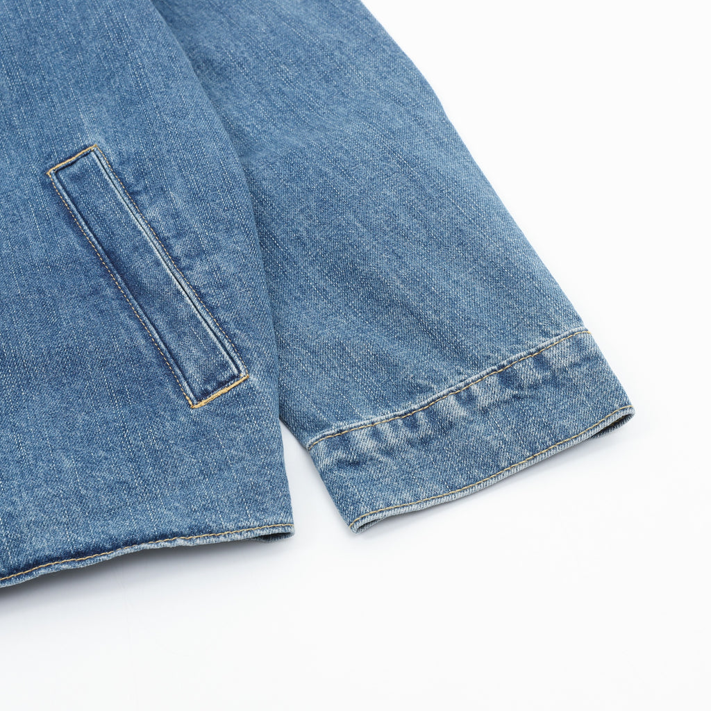 Dior CD Embroidered Pocket Zip-Up Denim Jacket