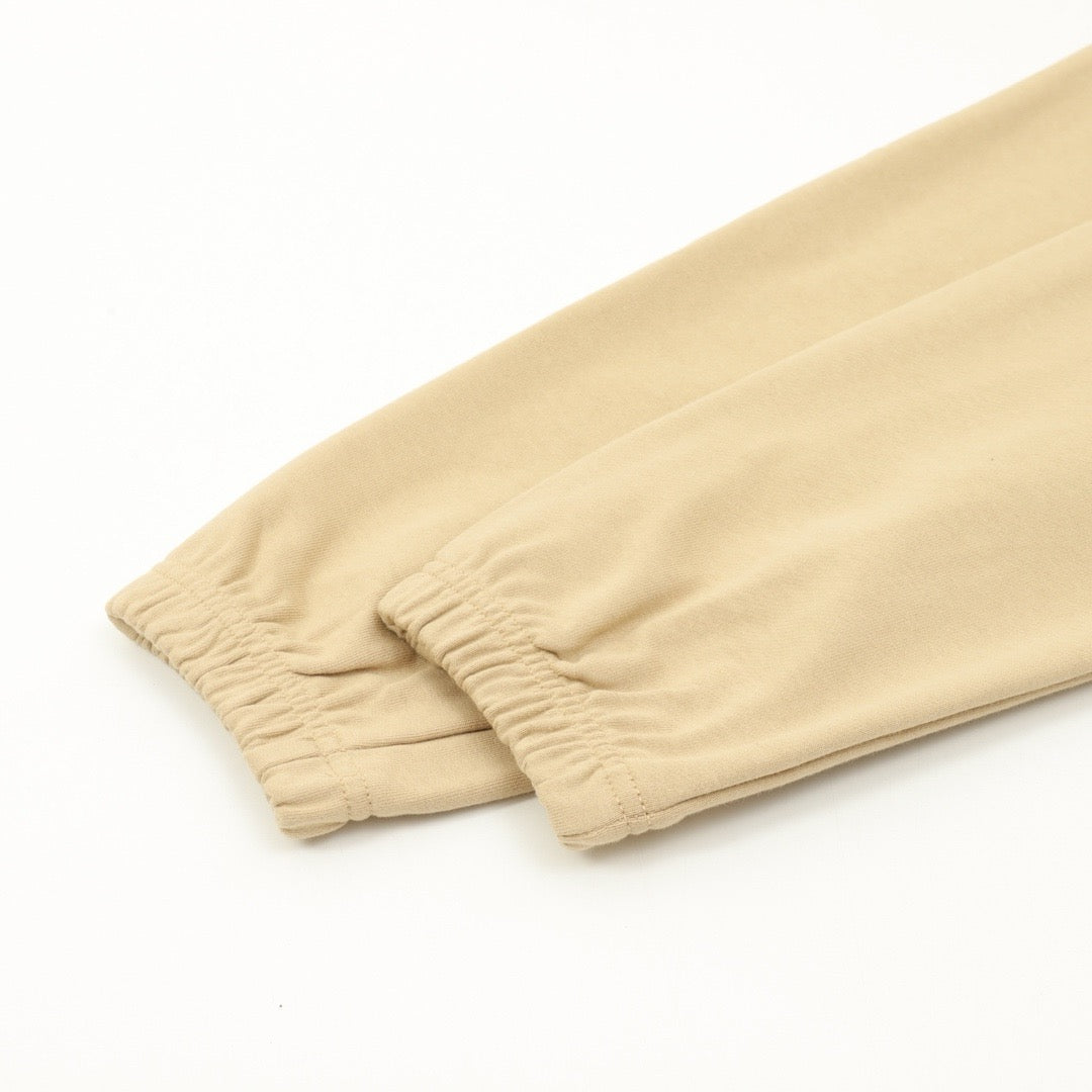 Burberry Women's & Men's Beige Small Logo Drawstring Jogger Pants