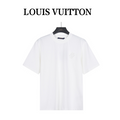 Louis Vuitton Subtle Embossed Logo Short-Sleeve T-Shirt in White