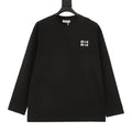 Miu Miu Women's Men's Black Logo Long-Sleeve T-Shirt