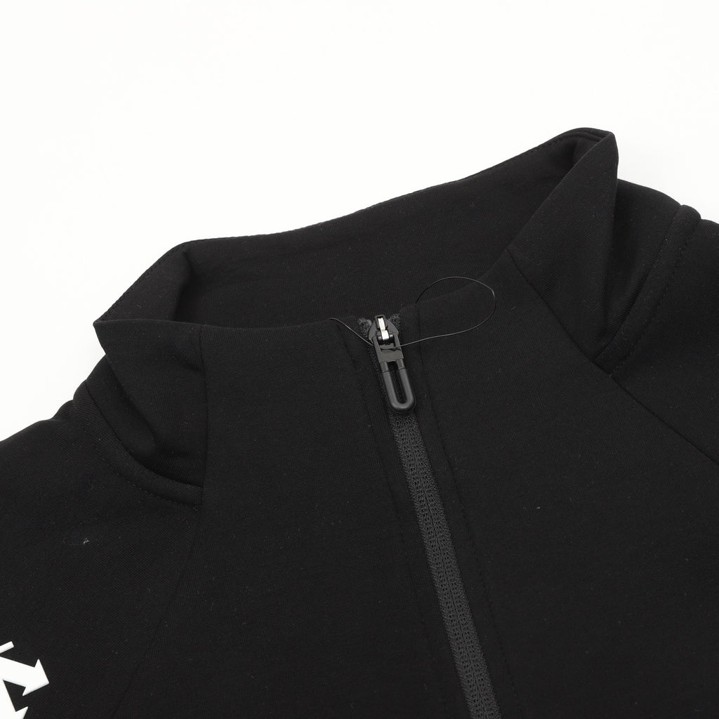 Descente Women's Men's Black Stand-Collar Full-Zip Jacket