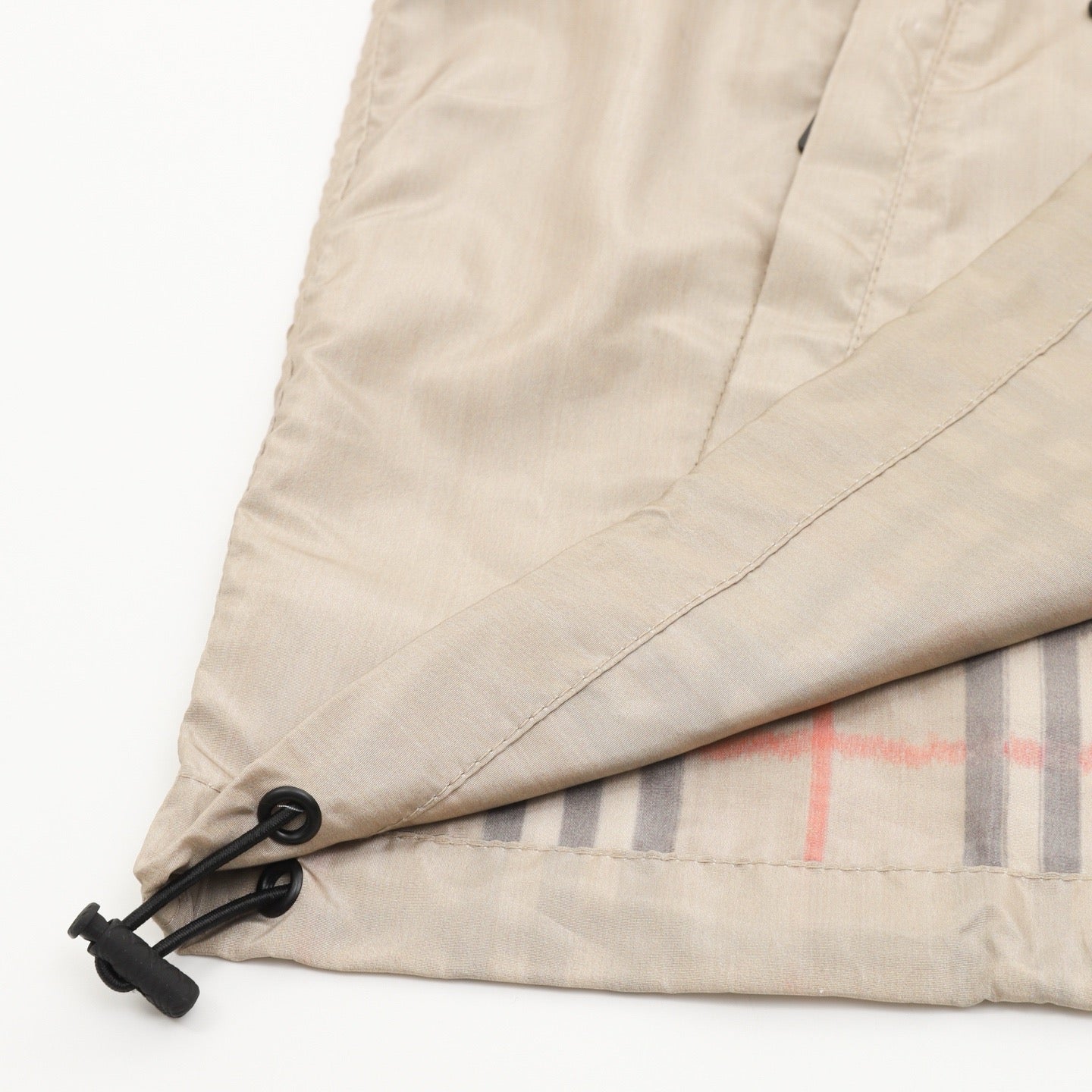 Burberry 26SS Gradient Vintage Check Hooded Windbreaker Jacket | Camel Grey Lightweight