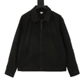 LOEWE Women's & Men's Black Anagram Logo Collared Zip-Up Jacket