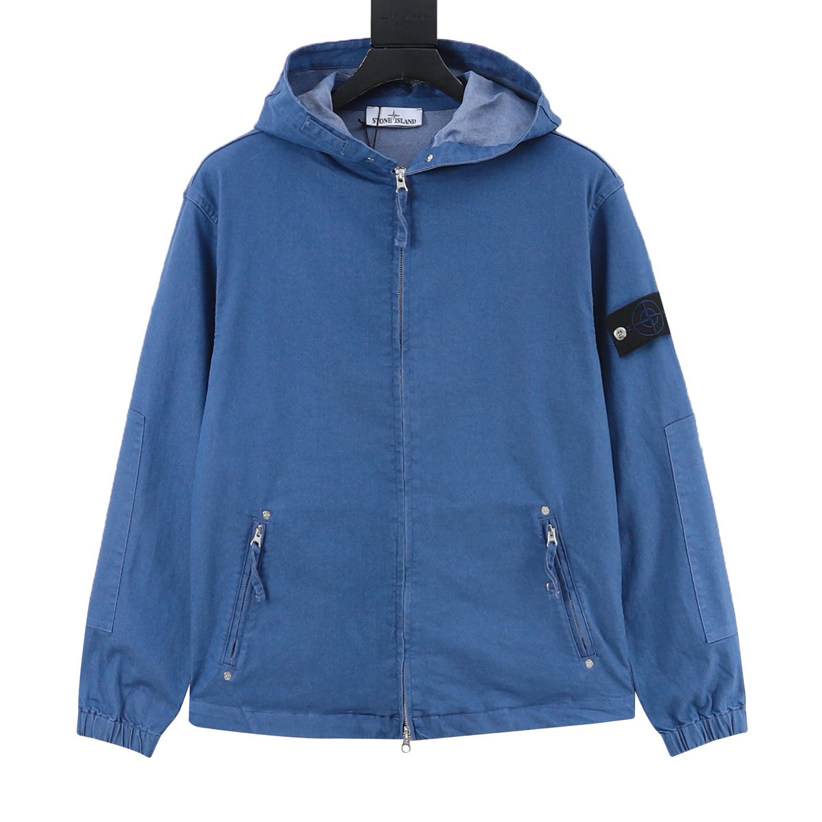 Stone Island Women's Men's Blue Hooded Jacket