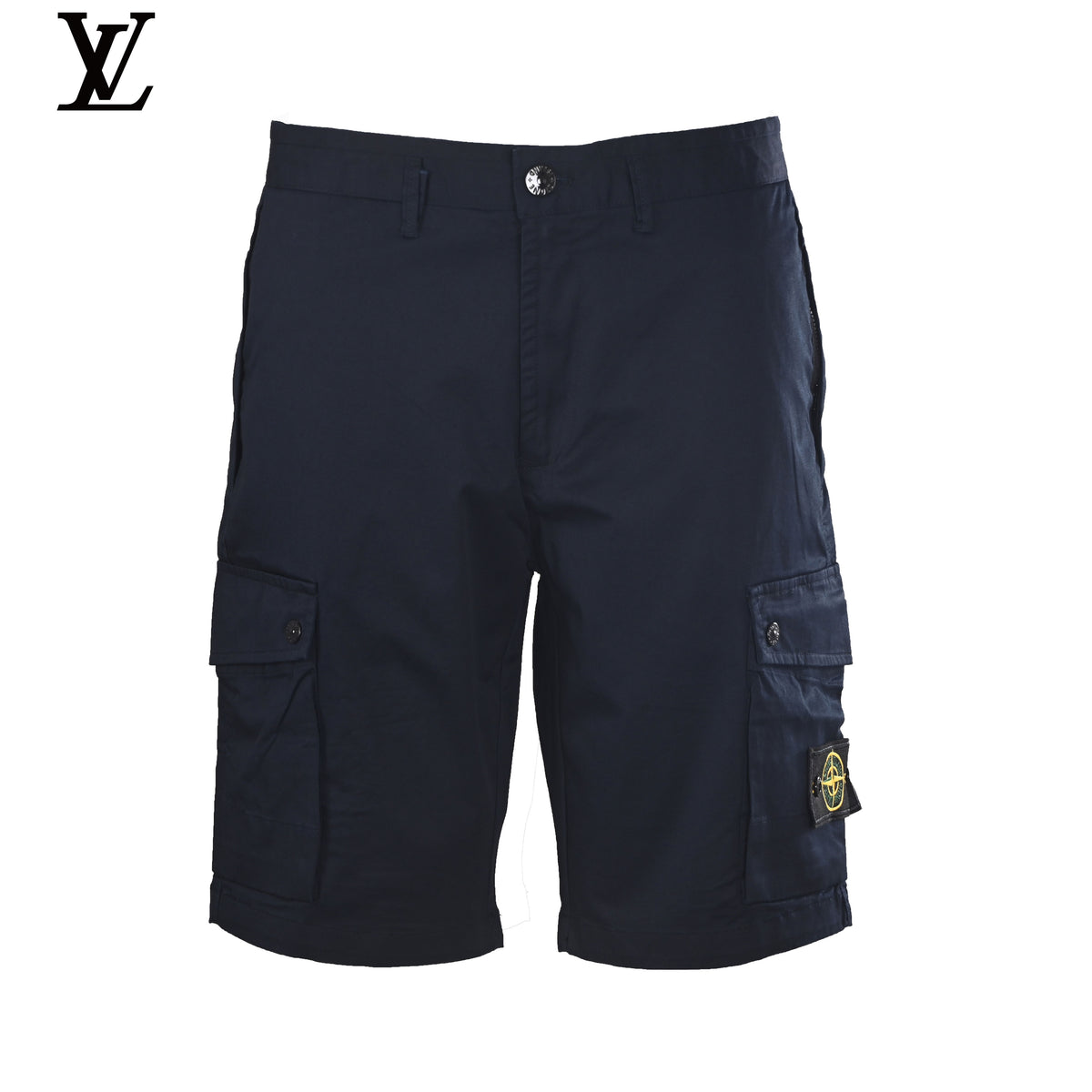 Stone Island Navy Cargo Shorts