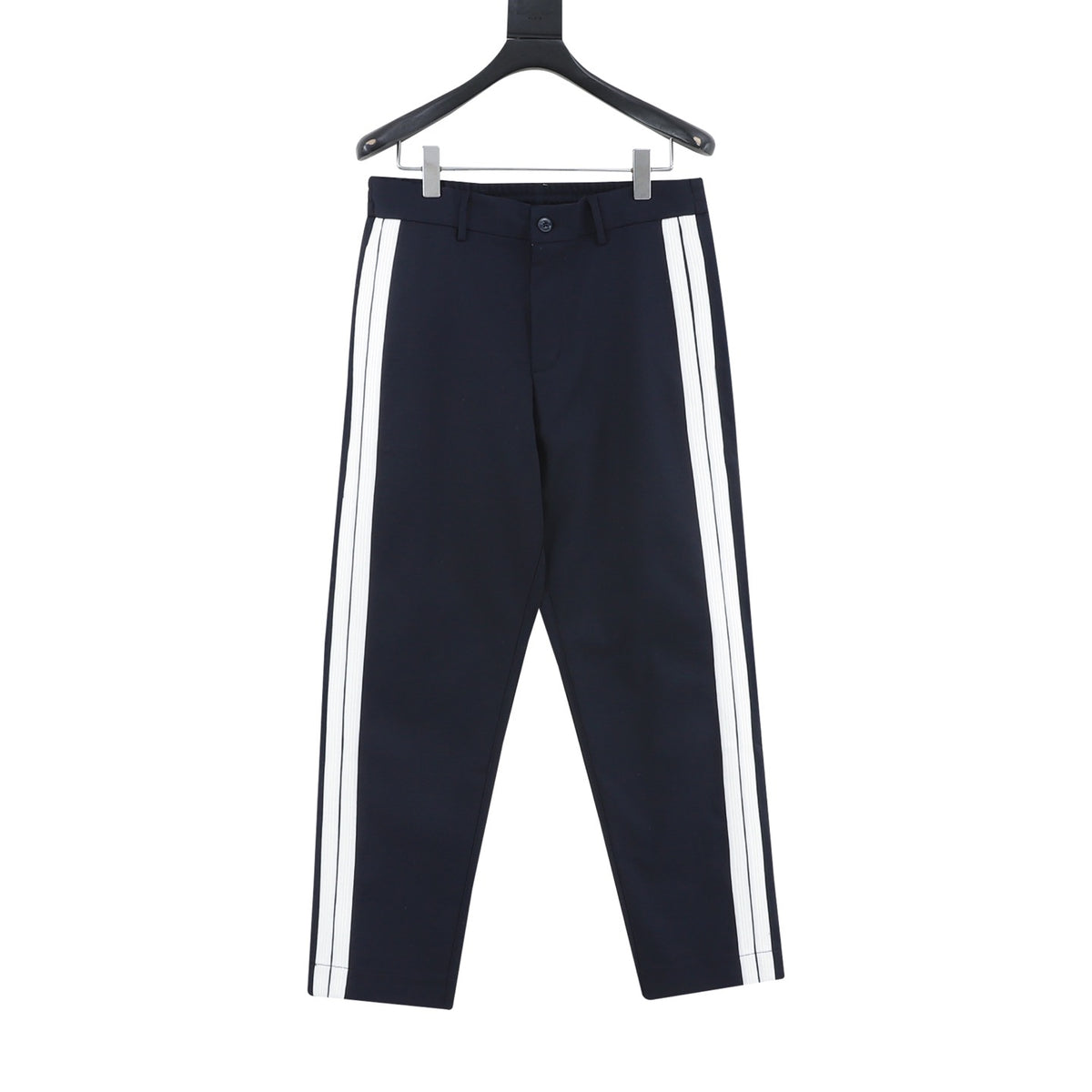 Fendi Men's Side-Stripe Trousers in Navy