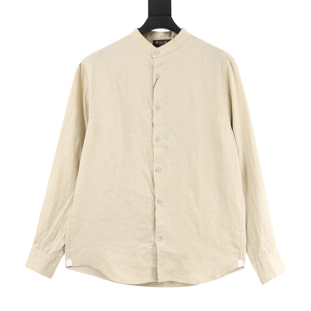 Loro Piana Crew Neck Linen Shirt