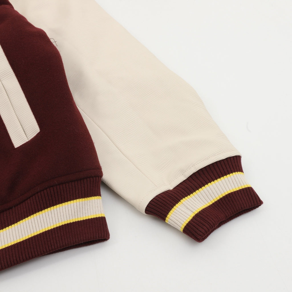 Louis Vuitton Women's / Men's Letterman Varsity Jacket in Burgundy