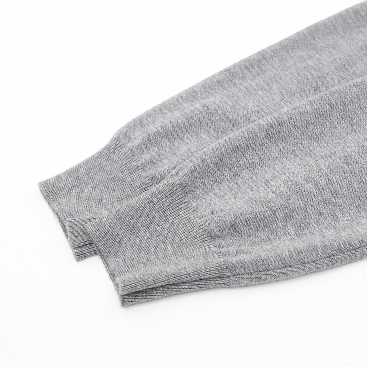 Zegna Women's Men's Light Grey Half-Zip Cashmere Sweater