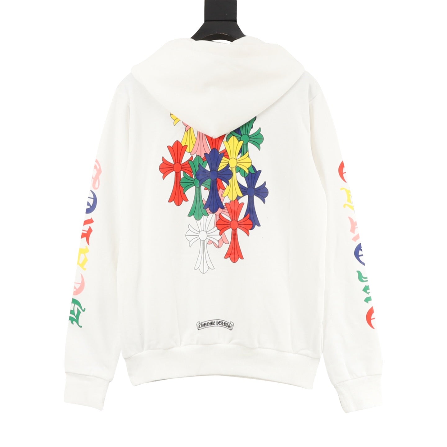 Chrome Hearts 25FW Multicolor Gothic Script Sleeve Hoodie