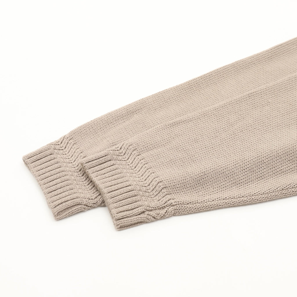 Bottega Veneta Tricolor Textured Knit Collar Wool Polo Sweater | Camel Relaxed Luxury Knitwear