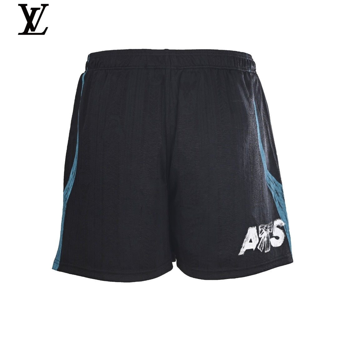 Acne Studios Men's Black Sport 1996 Football Shorts
