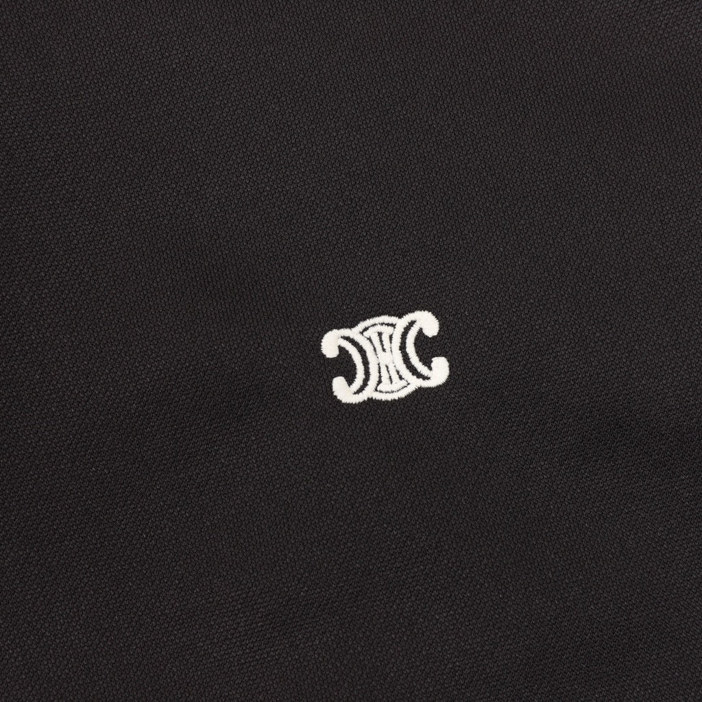 Celine Arc de Triomphe Embroidered Two-Tone Varsity Bomber Jacket