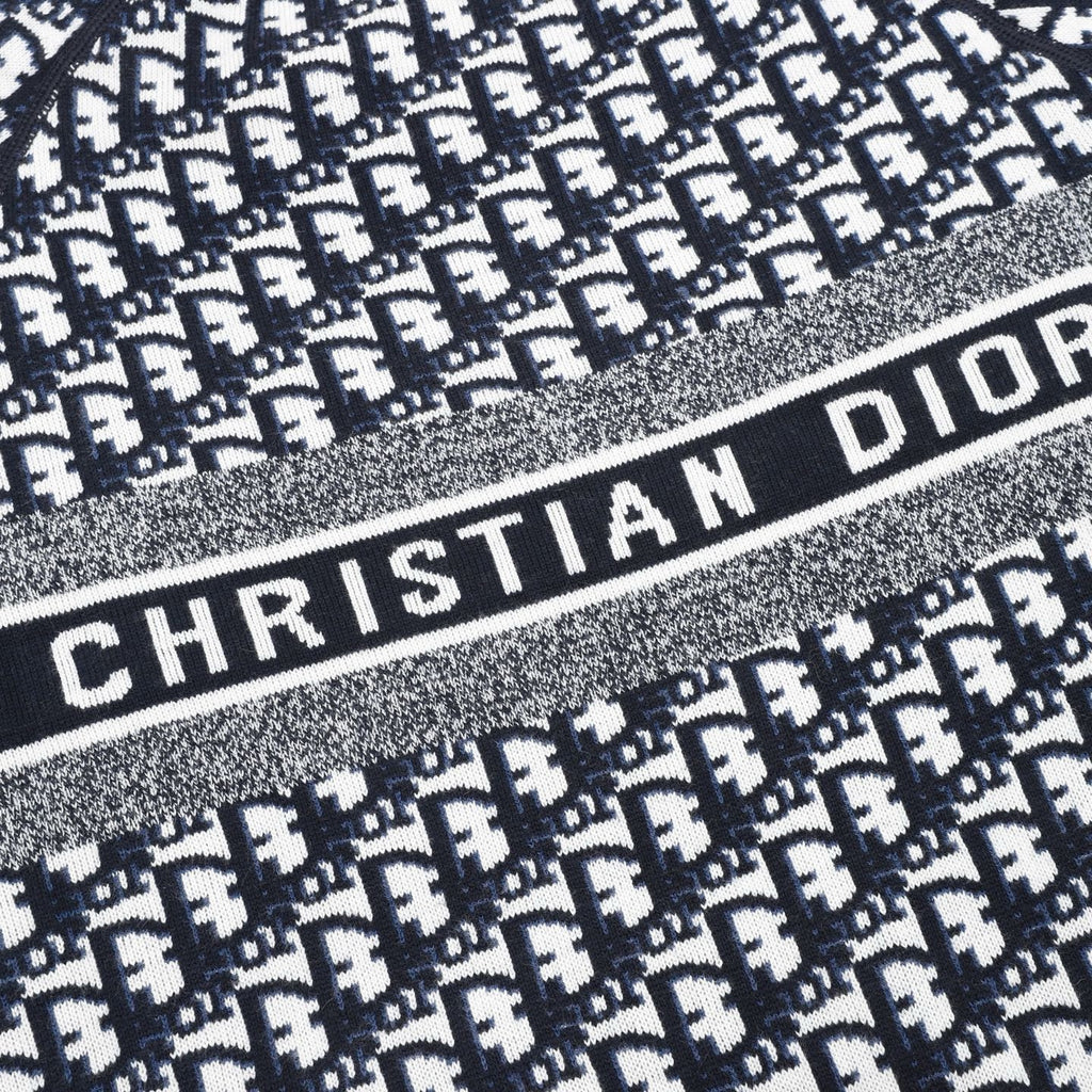 Dior CD Monogram Jacquard Reversible Crewneck Sweater