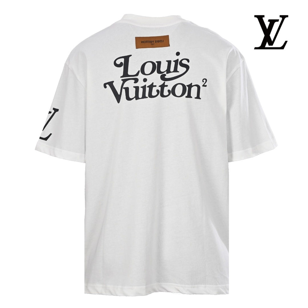 Louis Vuitton Men's White Oswald Cartoon Print T-Shirt