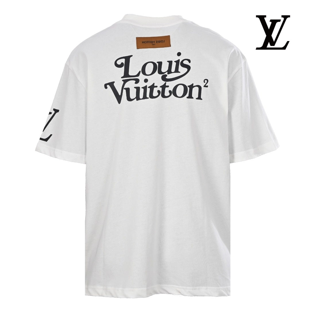 Louis Vuitton Men's White Oswald Cartoon Print T-Shirt
