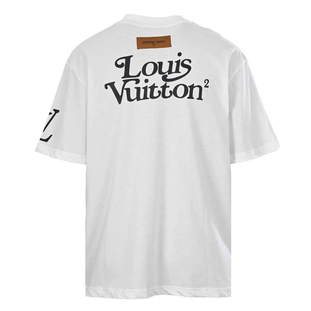 Louis Vuitton Oswald the Lucky Rabbit Print Short-Sleeve T-Shirt in White
