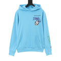 Chrome Hearts Women's Men's Light Blue Graphic Hoodie