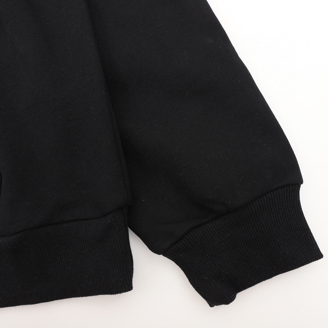 Celine Dual-Tone Logo Webbing Drawstring Oversized Hoodie