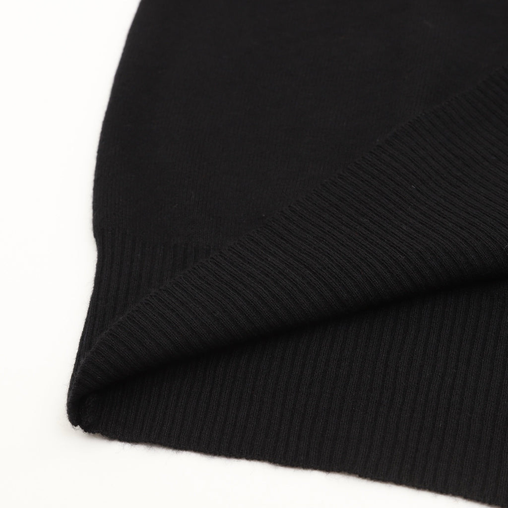Burberry Check-Collar Knitted Wool Sweater