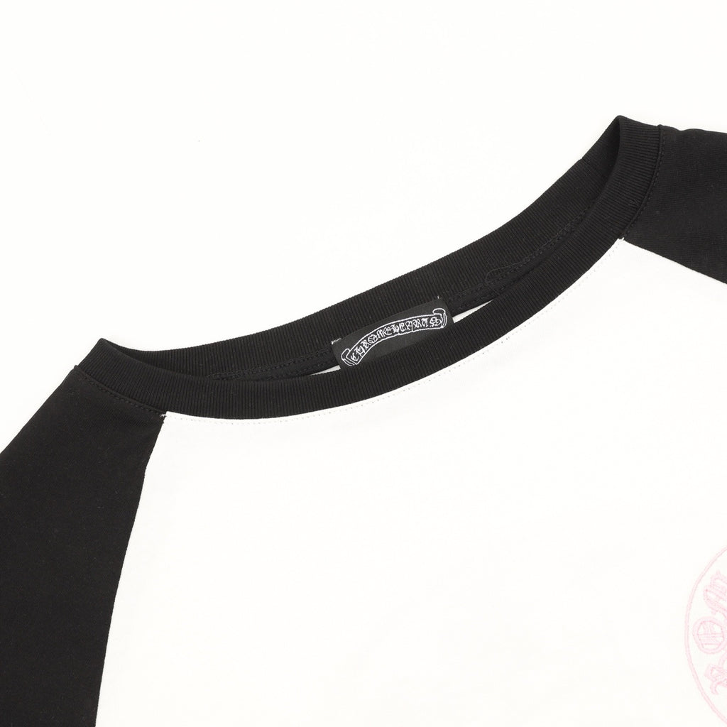 Chrome Hearts 25FW Embroidered Horseshoe Patchwork Long-Sleeve T-Shirt