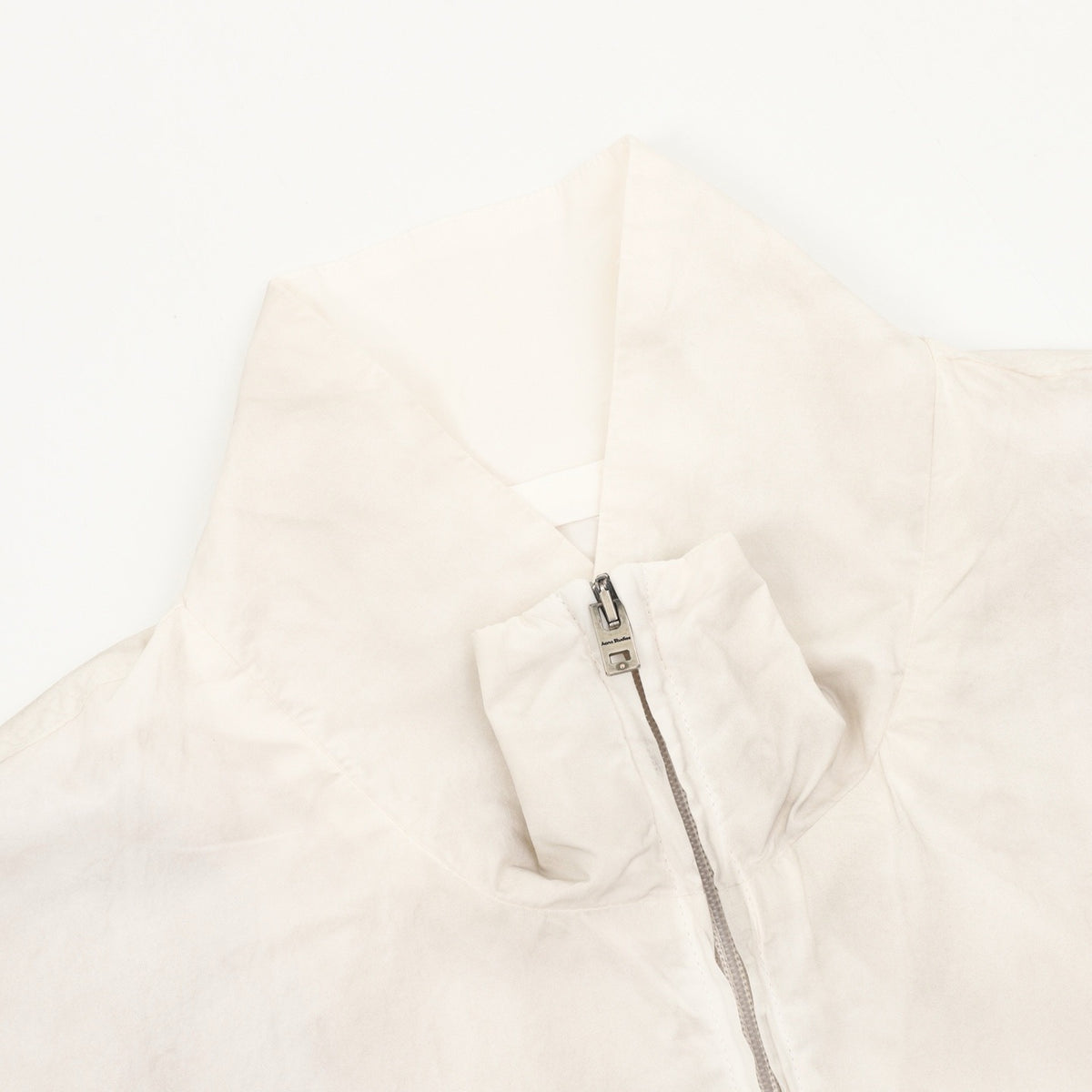 Acne Studios Women's Men's Off-White Stand-Collar Zip-Up Jacket