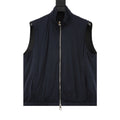 Loro Piana Women's & Men's Navy Stand-Collar Zip-Up Vest
