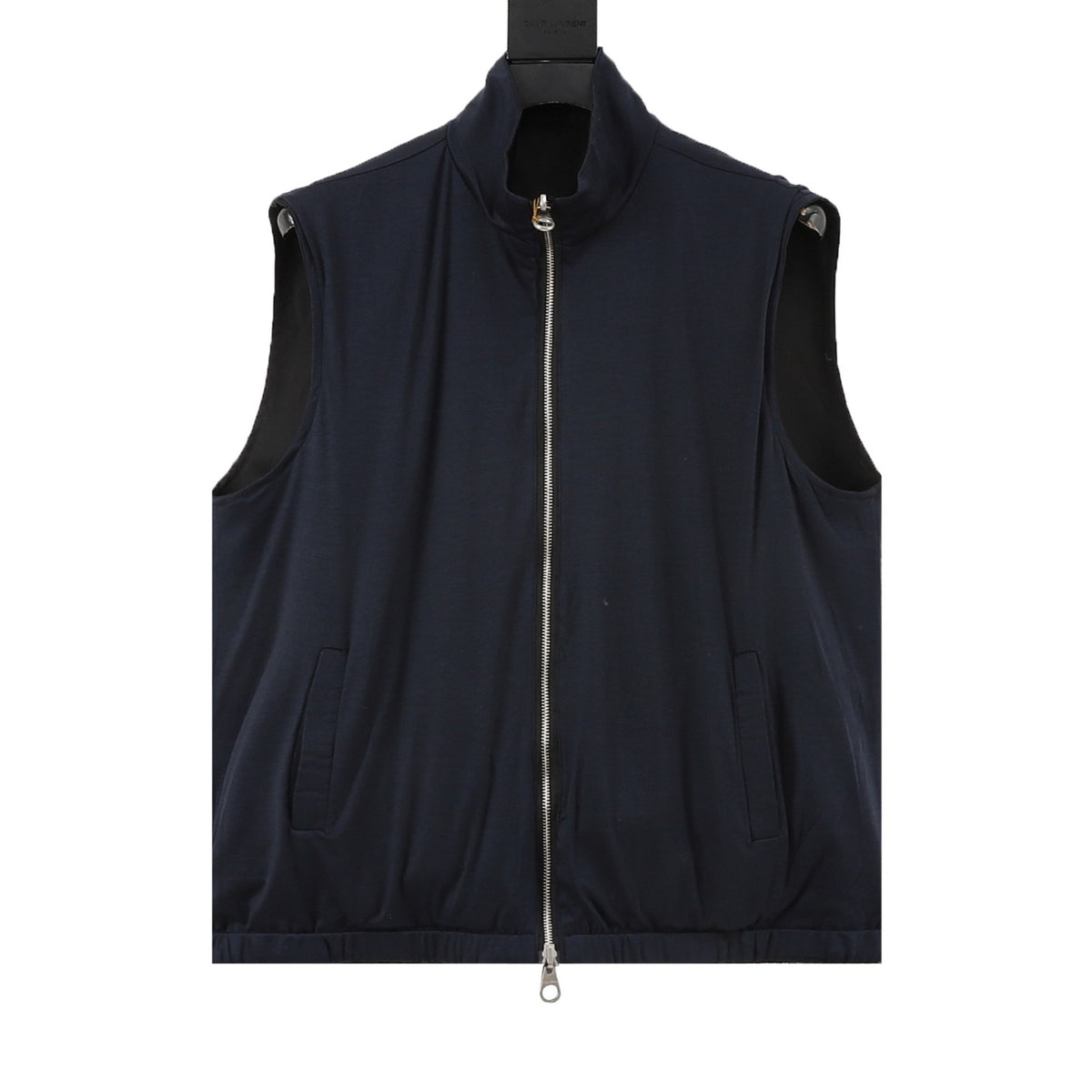 Loro Piana Women's & Men's Navy Stand-Collar Zip-Up Vest