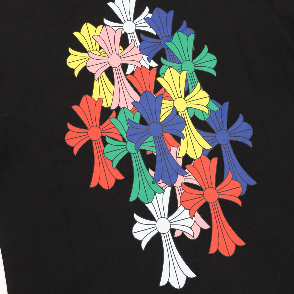 Chrome Hearts 25FW Colorful Cross Print Long Sleeve T-Shirt
