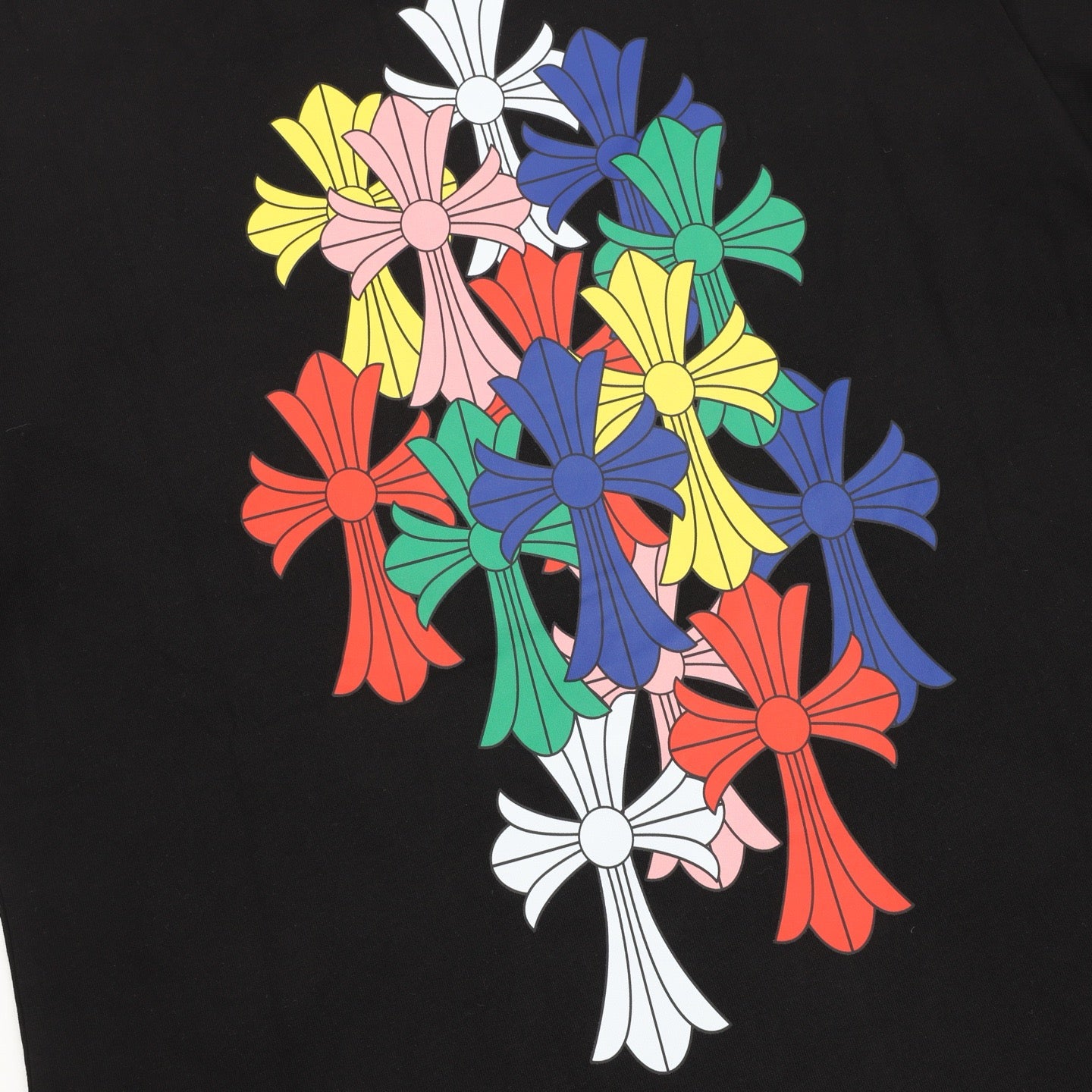 Chrome Hearts 25FW Colorful Cross Print Long Sleeve T-Shirt