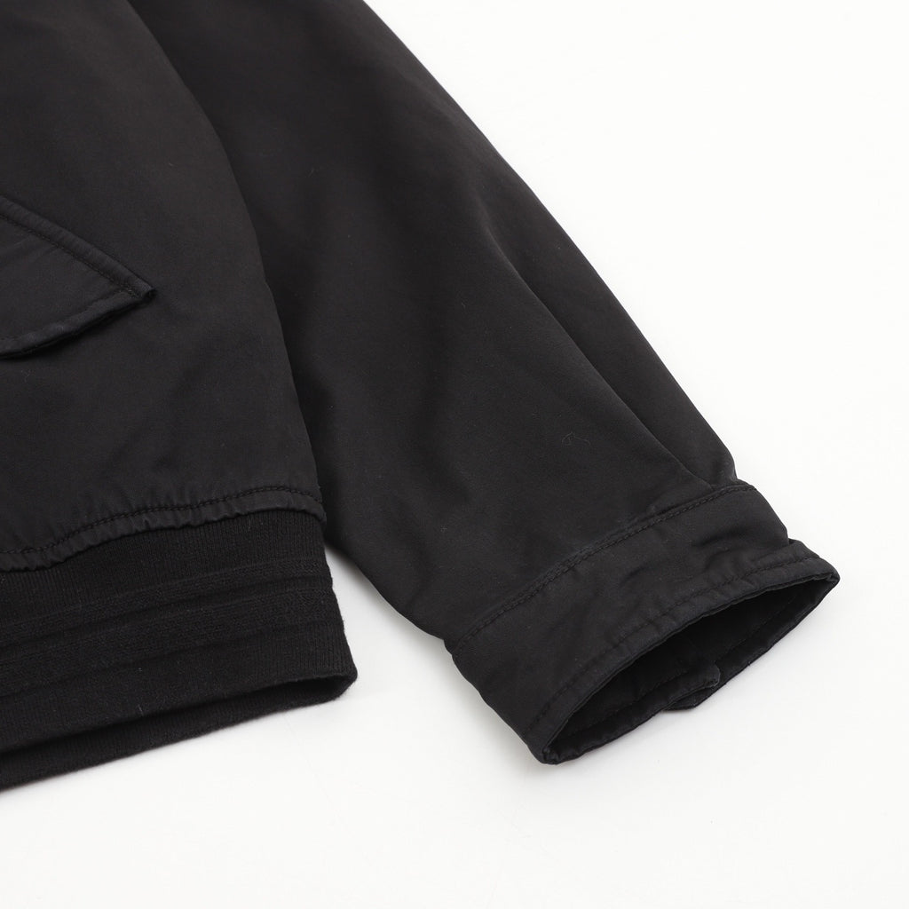 Miu Miu Women's Men's Black Embroidered Logo Bomber Jacket