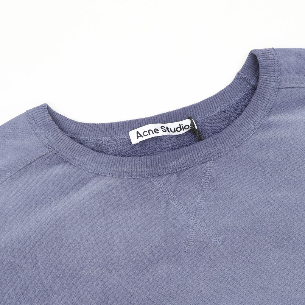 Acne Studios Women's Men's Dusty Blue Stockholm 1996 Print Crewneck Sweatshirt