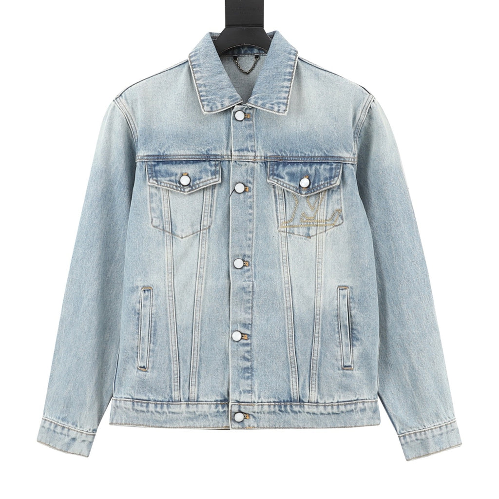 Louis Vuitton Light Blue Washed Denim Jacket