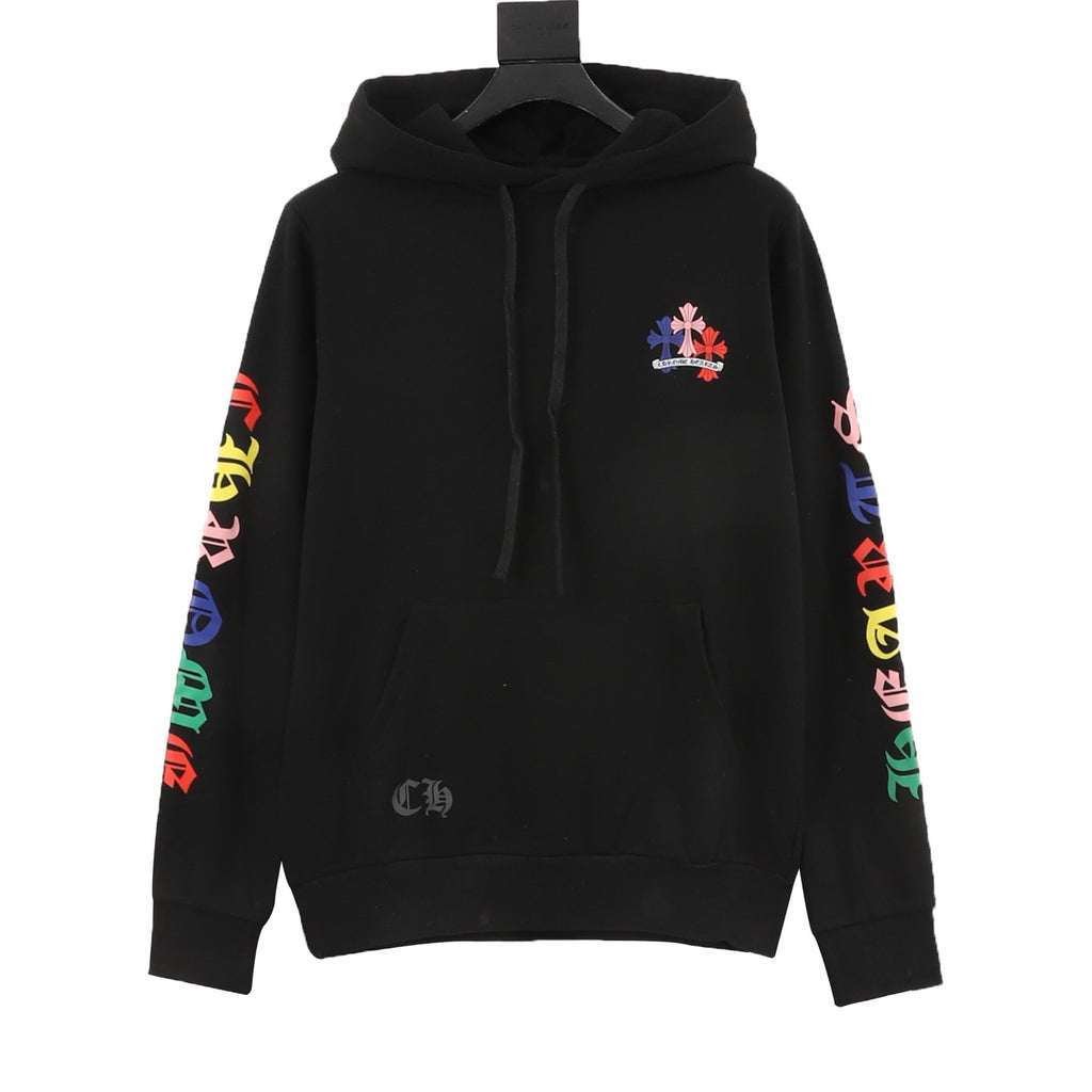 Chrome Hearts 25FW Multicolor Gothic Script Sleeve Hoodie