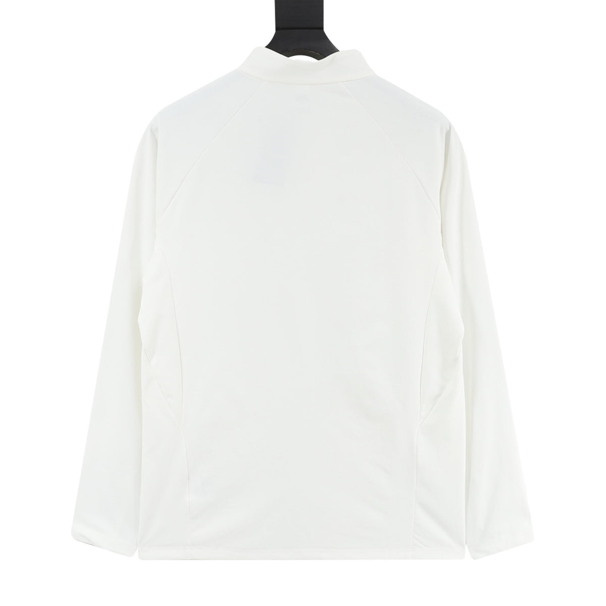 Descente Women's Men's White Half-Zip Stand-Collar Long-Sleeve Top